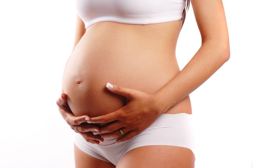 Belleza futura mamá